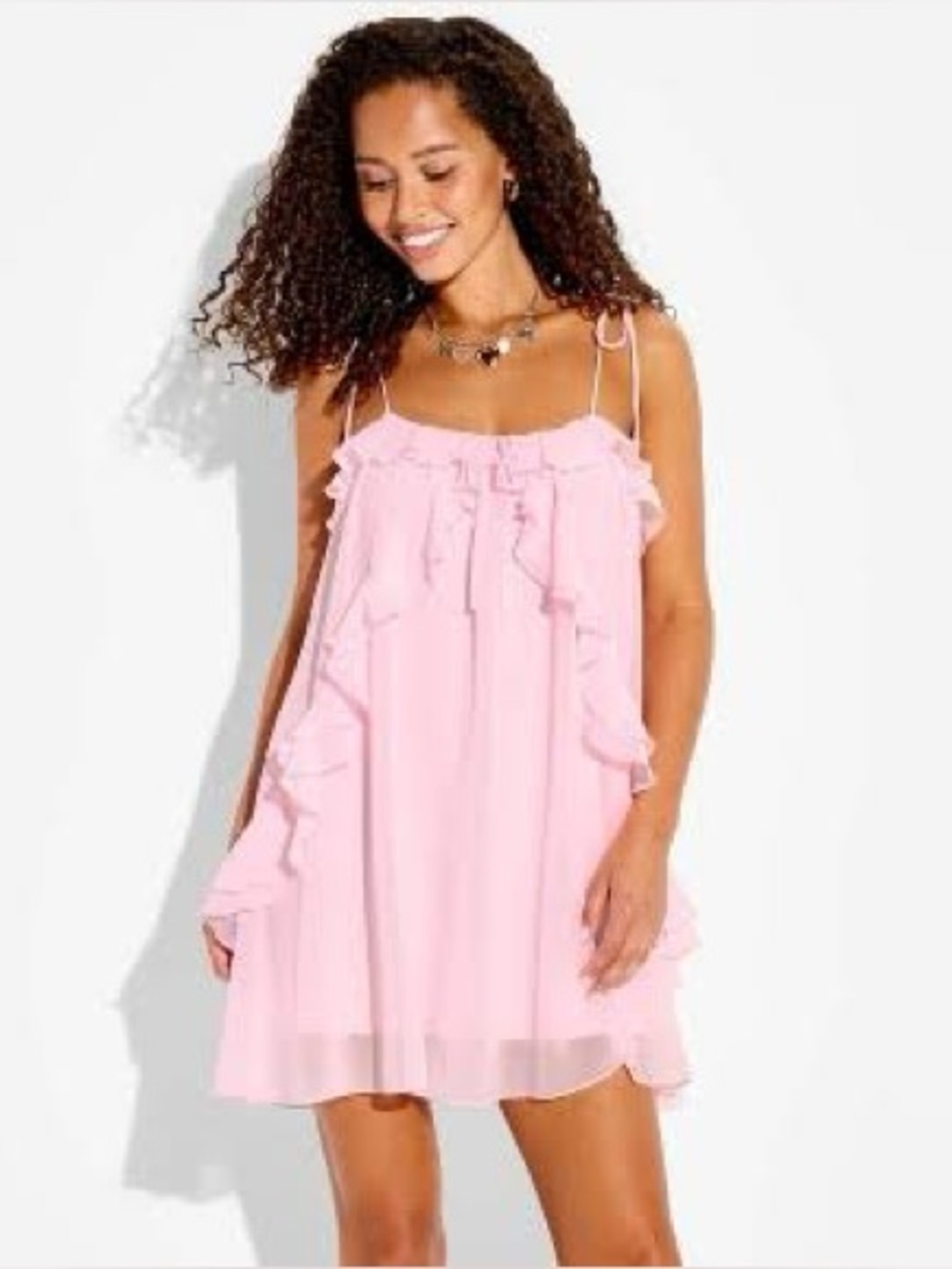 NWT Pink Ruffle Dress SZ 2X